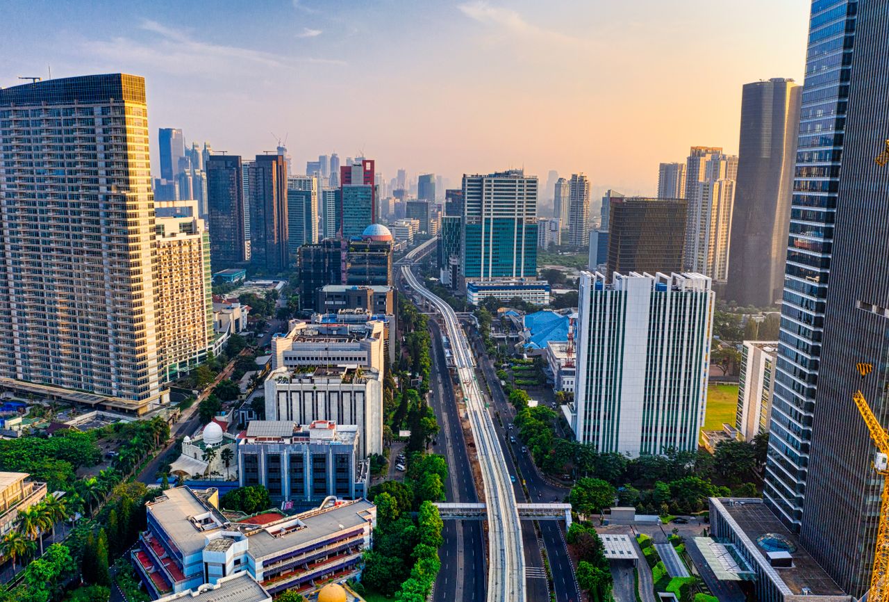 Jakarta city skyline